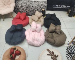 فرش / بف - مقعد مرجوحة مدورة 80 سم مع قرنة ببيونة